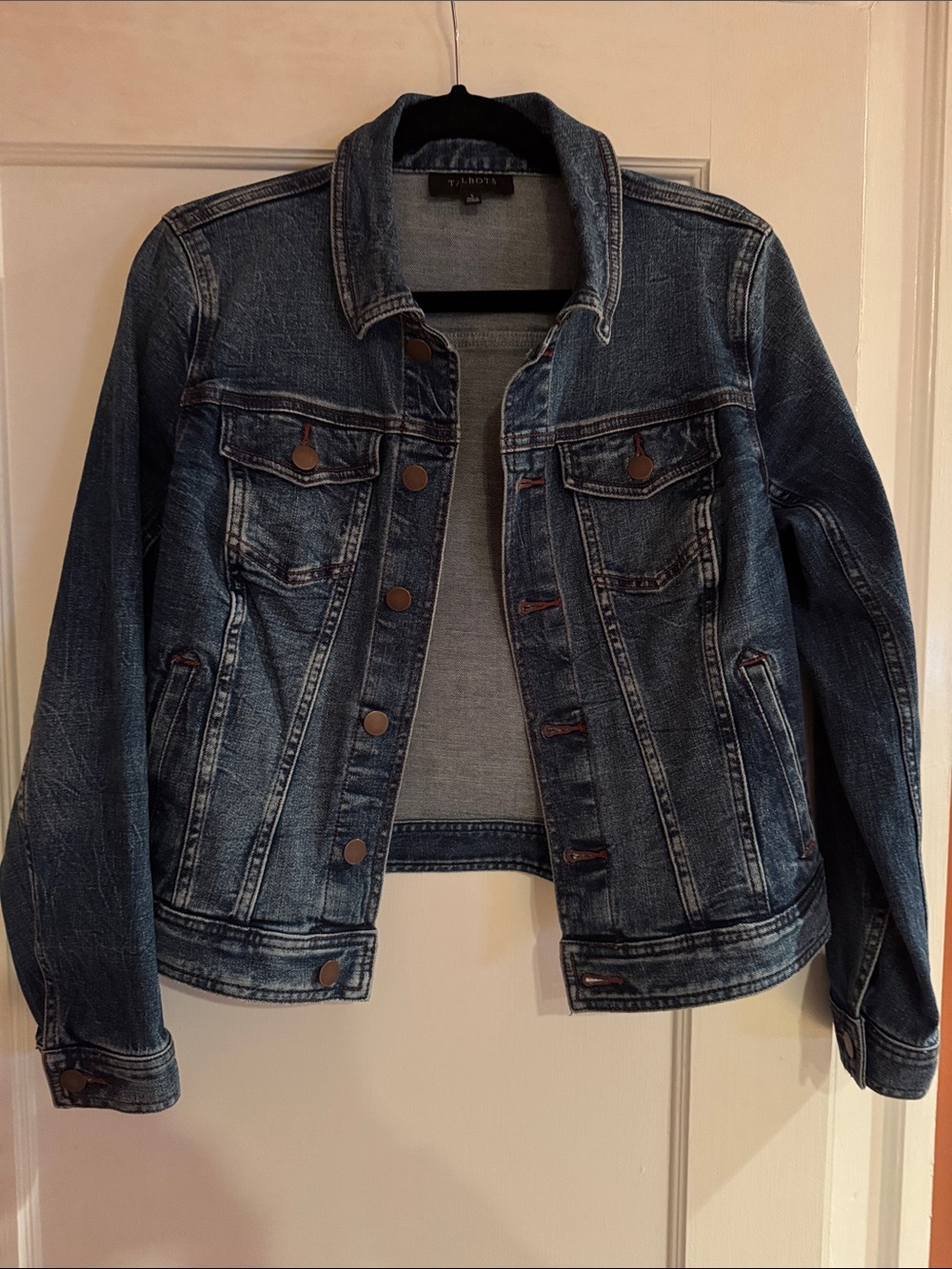 Talbots Dark Wash Denim Jean Jacket